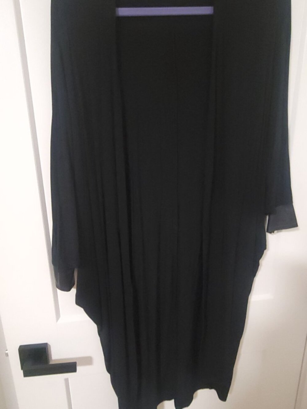 RUDSAK Peggy Cardigan - Black - Genuine Leather Cuffs - Size XS/S - Picture 2 of 6